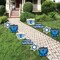 Big Dot of Happiness Hanukkah Menorah - Star of David and Menorah Lawn Decorations - Outdoor Chanukah Holiday Party Yard Decorations - 10 Piece